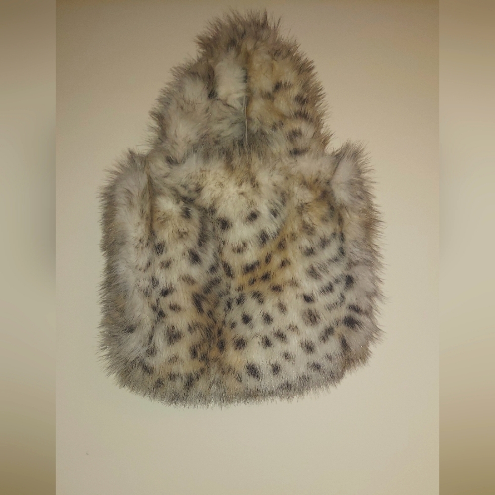 Faux Fur Leopard Print bag